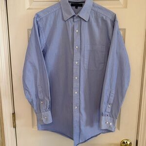 Men's Blue Button-Up Shirt